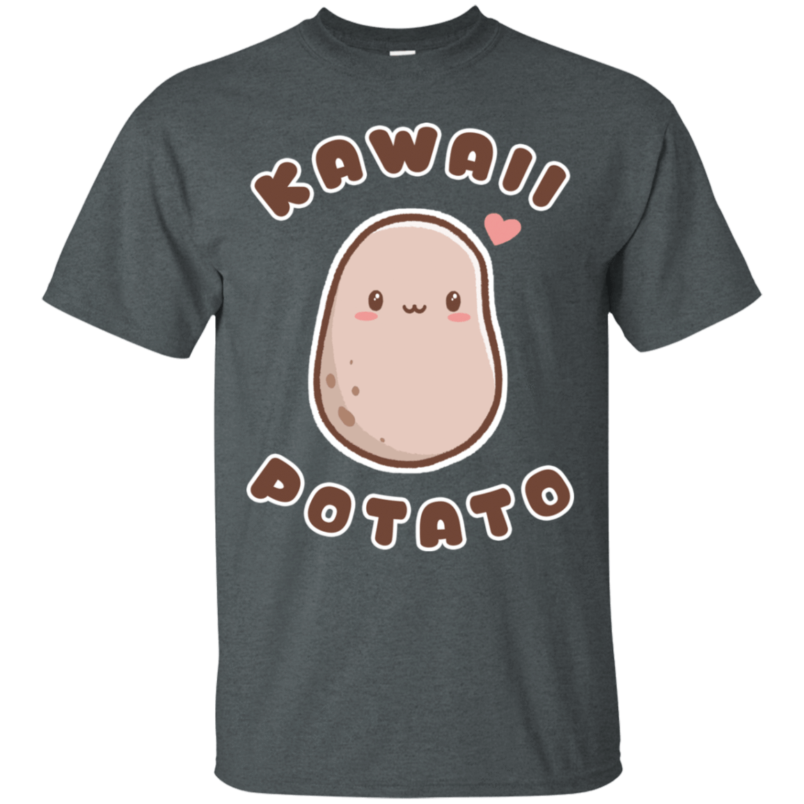 T-Shirts Dark Heather / S Kawaii Potato T-Shirt