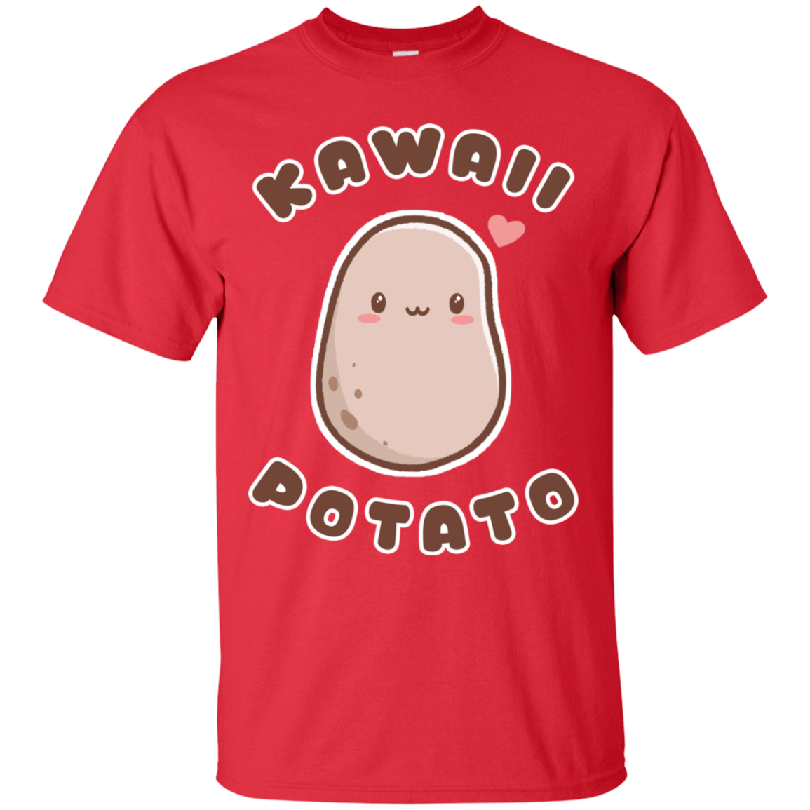 T-Shirts Red / S Kawaii Potato T-Shirt