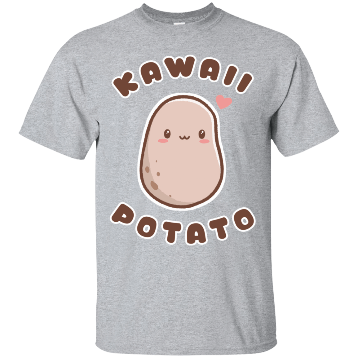 T-Shirts Sport Grey / S Kawaii Potato T-Shirt