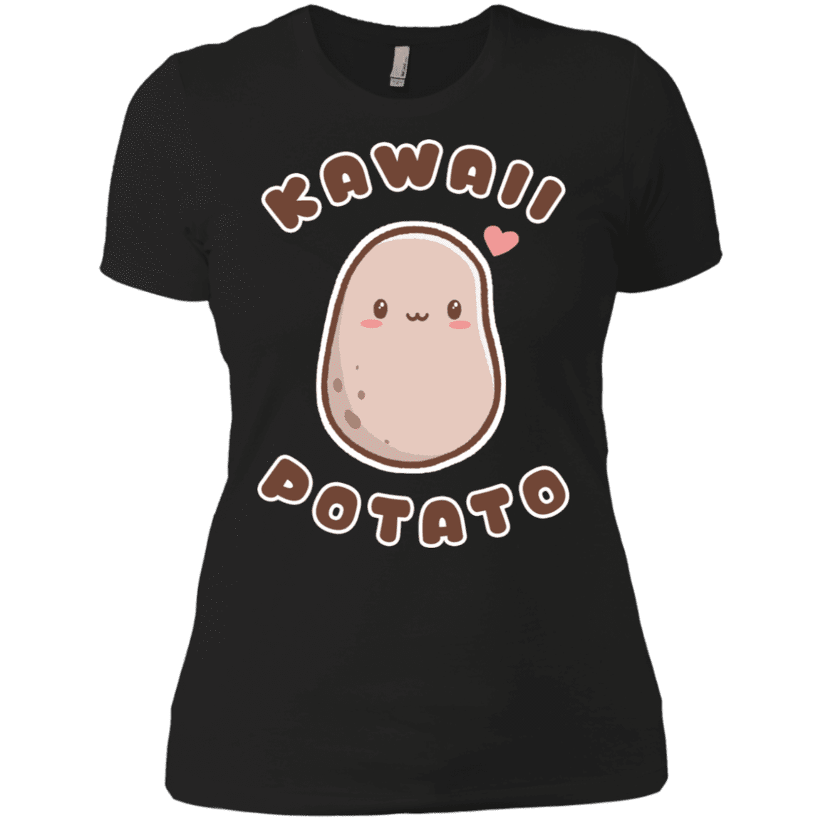 T-Shirts Black / X-Small Kawaii Potato Women's Premium T-Shirt