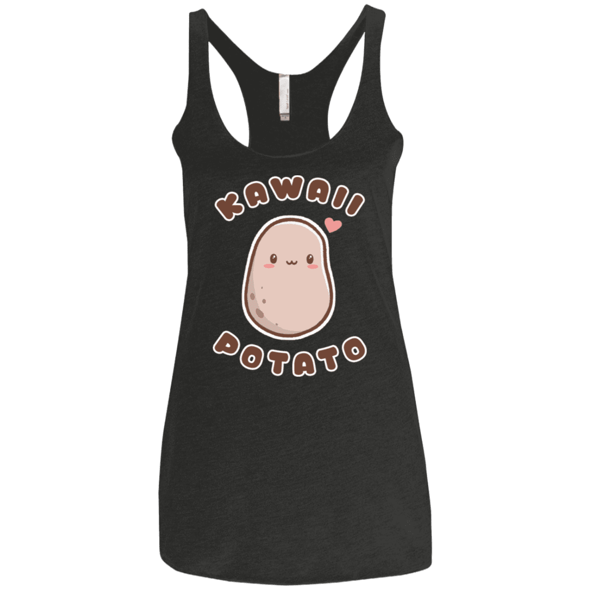T-Shirts Vintage Black / X-Small Kawaii Potato Women's Triblend Racerback Tank