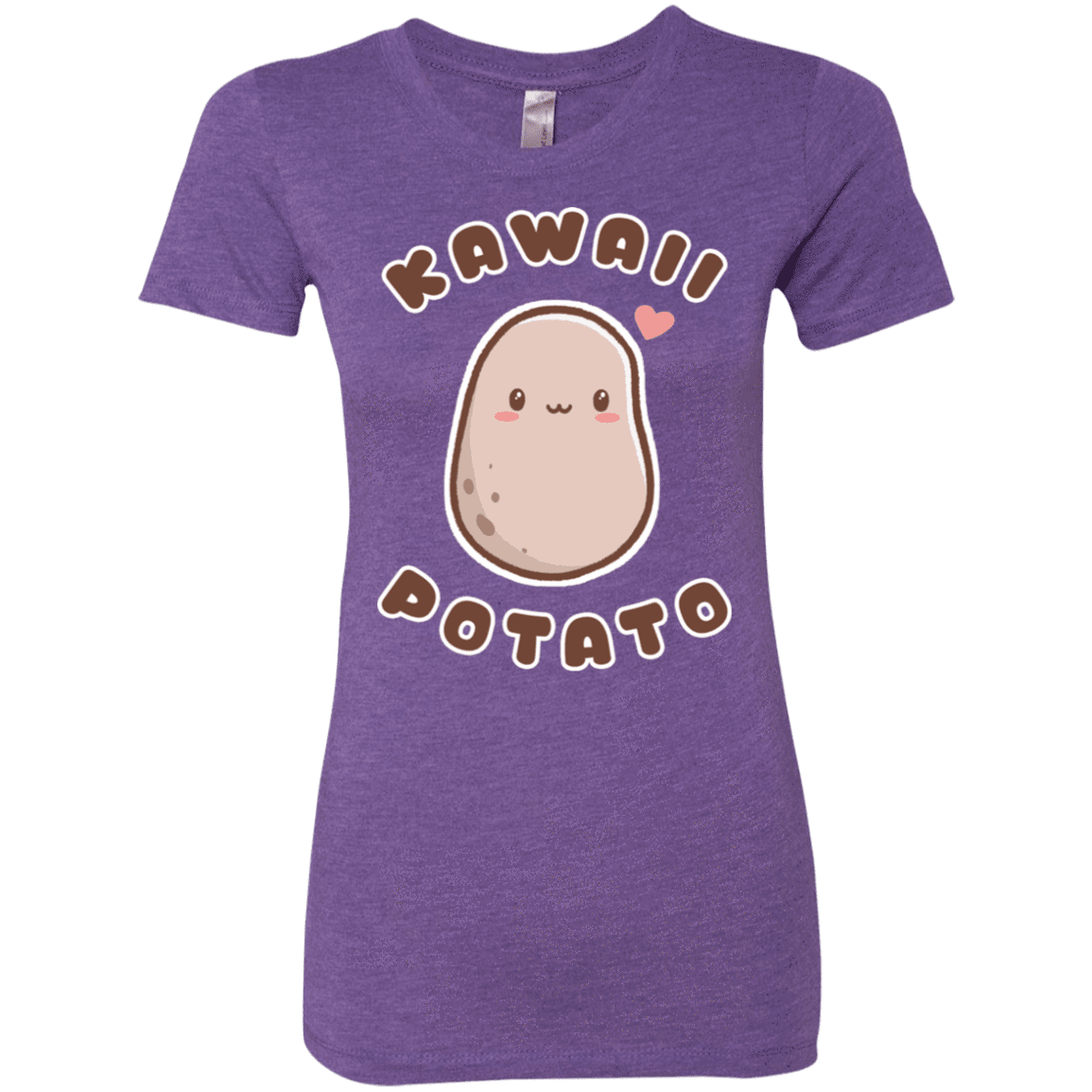 T-Shirts Purple Rush / S Kawaii Potato Women's Triblend T-Shirt