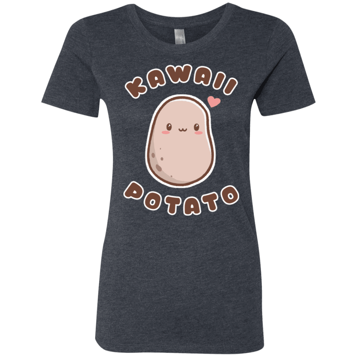 T-Shirts Vintage Navy / S Kawaii Potato Women's Triblend T-Shirt
