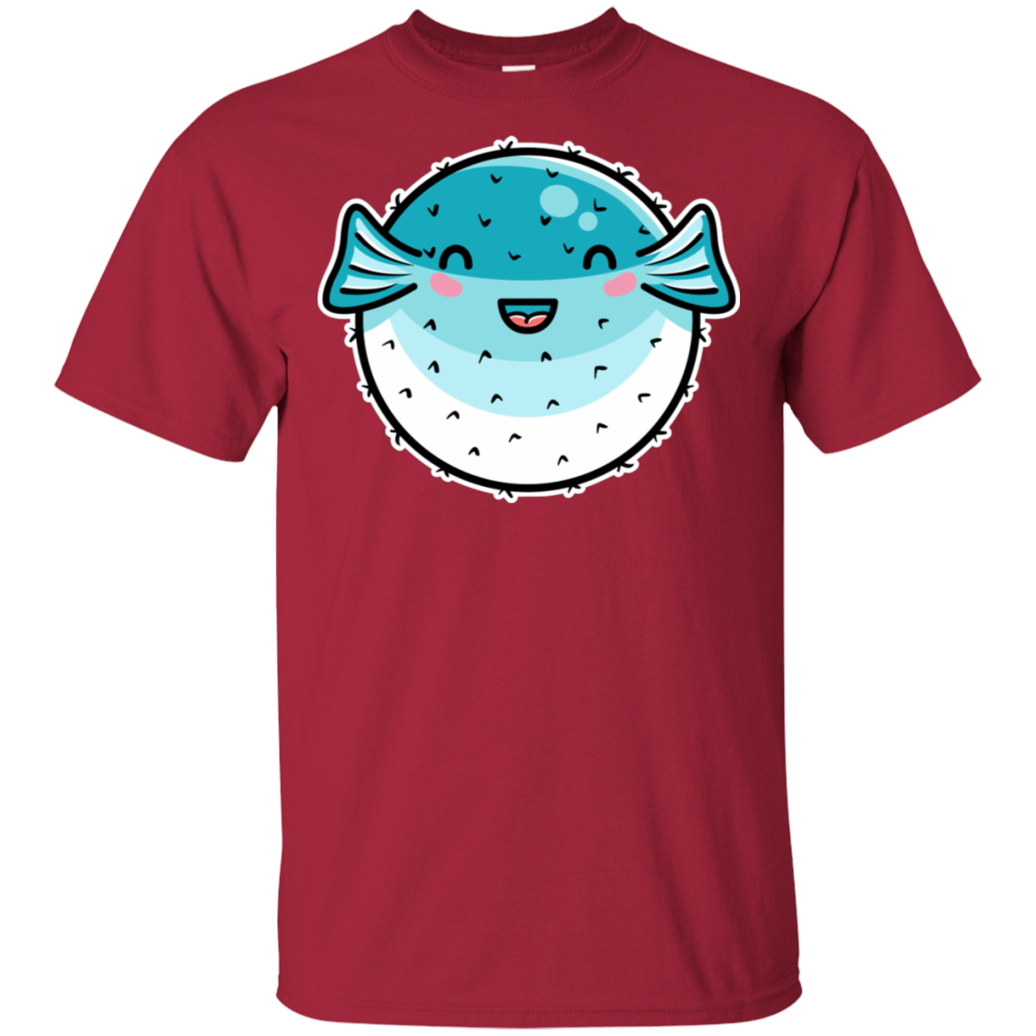 T-Shirts Cardinal / S Kawaii Puffer Fish T-Shirt