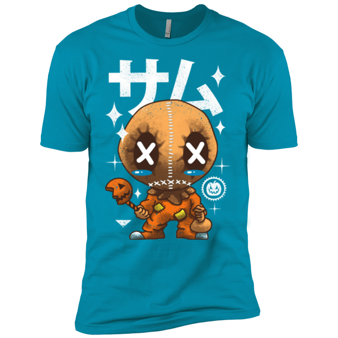 T-Shirts Turquoise / YXS Kawaii Pumpkin Boys Premium T-Shirt