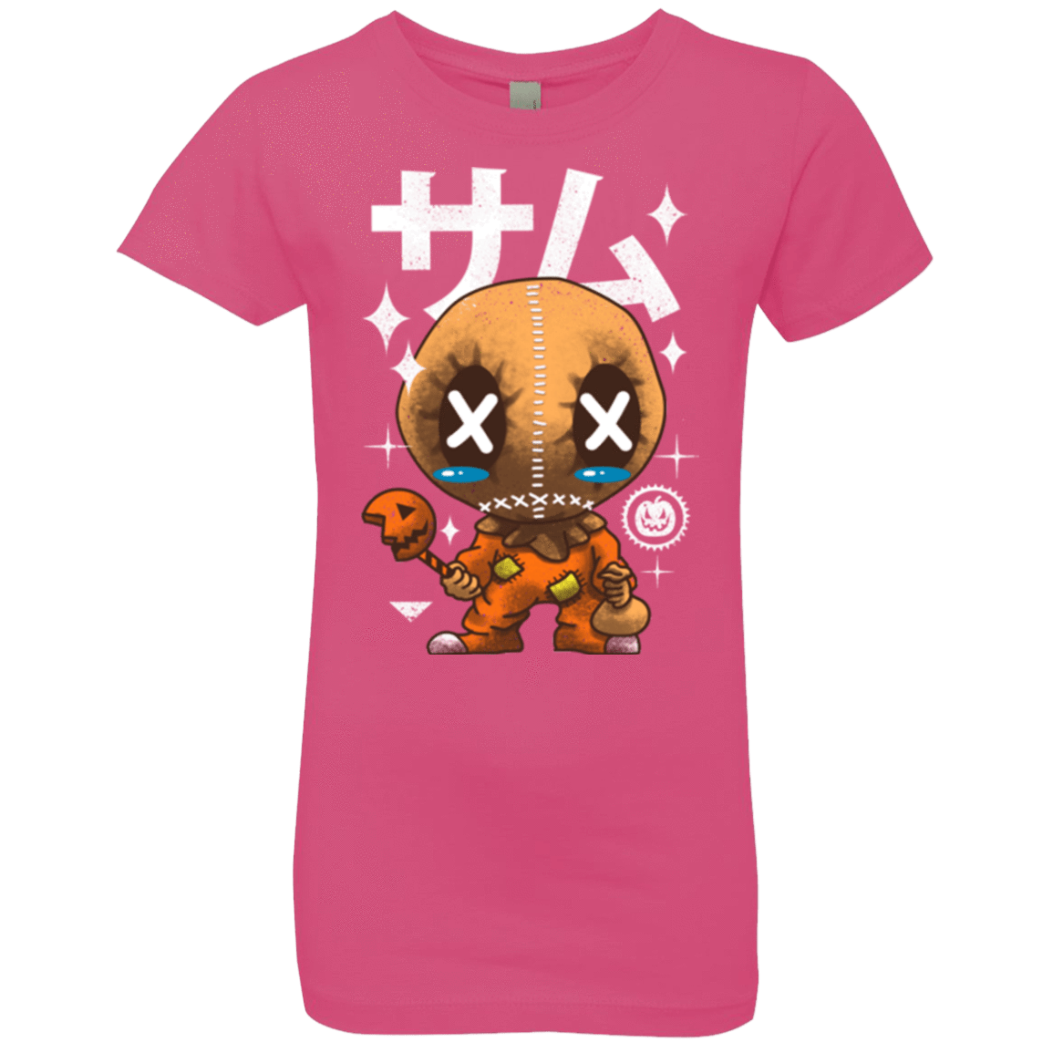 T-Shirts Hot Pink / YXS Kawaii Pumpkin Girls Premium T-Shirt