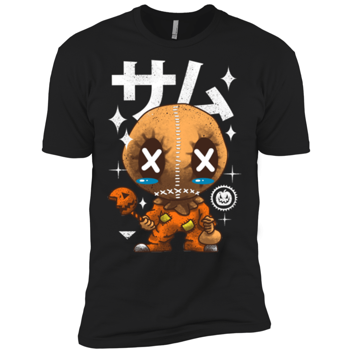 T-Shirts Black / X-Small Kawaii Pumpkin Men's Premium T-Shirt