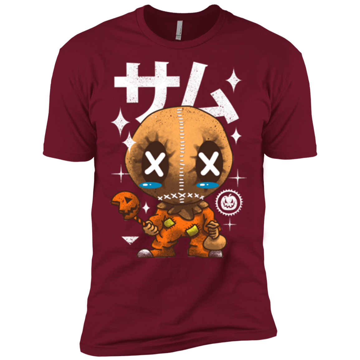 T-Shirts Cardinal / X-Small Kawaii Pumpkin Men's Premium T-Shirt
