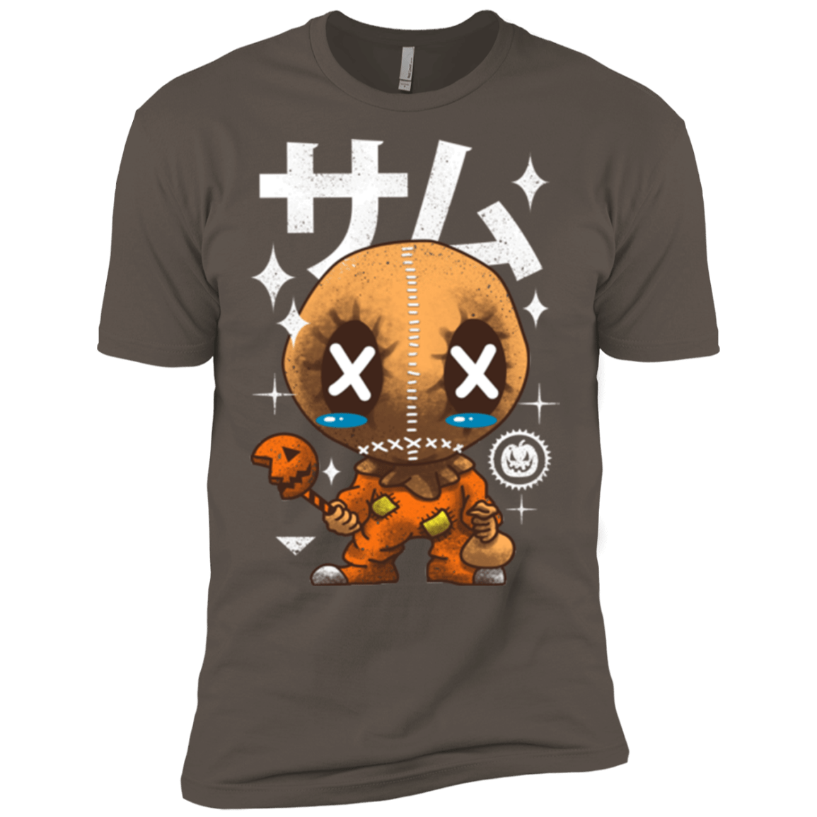 T-Shirts Warm Grey / X-Small Kawaii Pumpkin Men's Premium T-Shirt