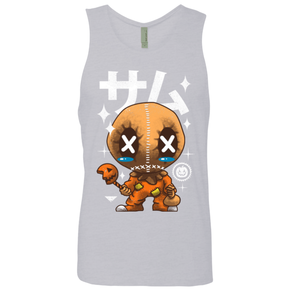 T-Shirts Heather Grey / Small Kawaii Pumpkin Men's Premium Tank Top