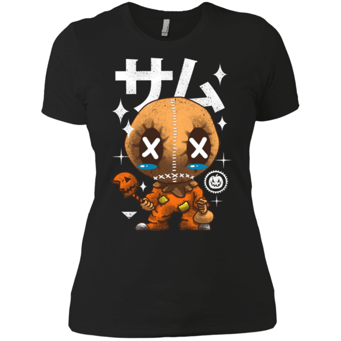 T-Shirts Black / X-Small Kawaii Pumpkin Women's Premium T-Shirt