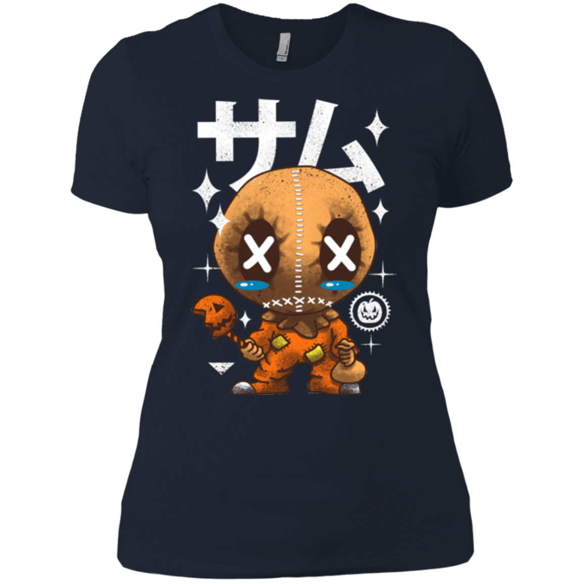 T-Shirts Midnight Navy / X-Small Kawaii Pumpkin Women's Premium T-Shirt