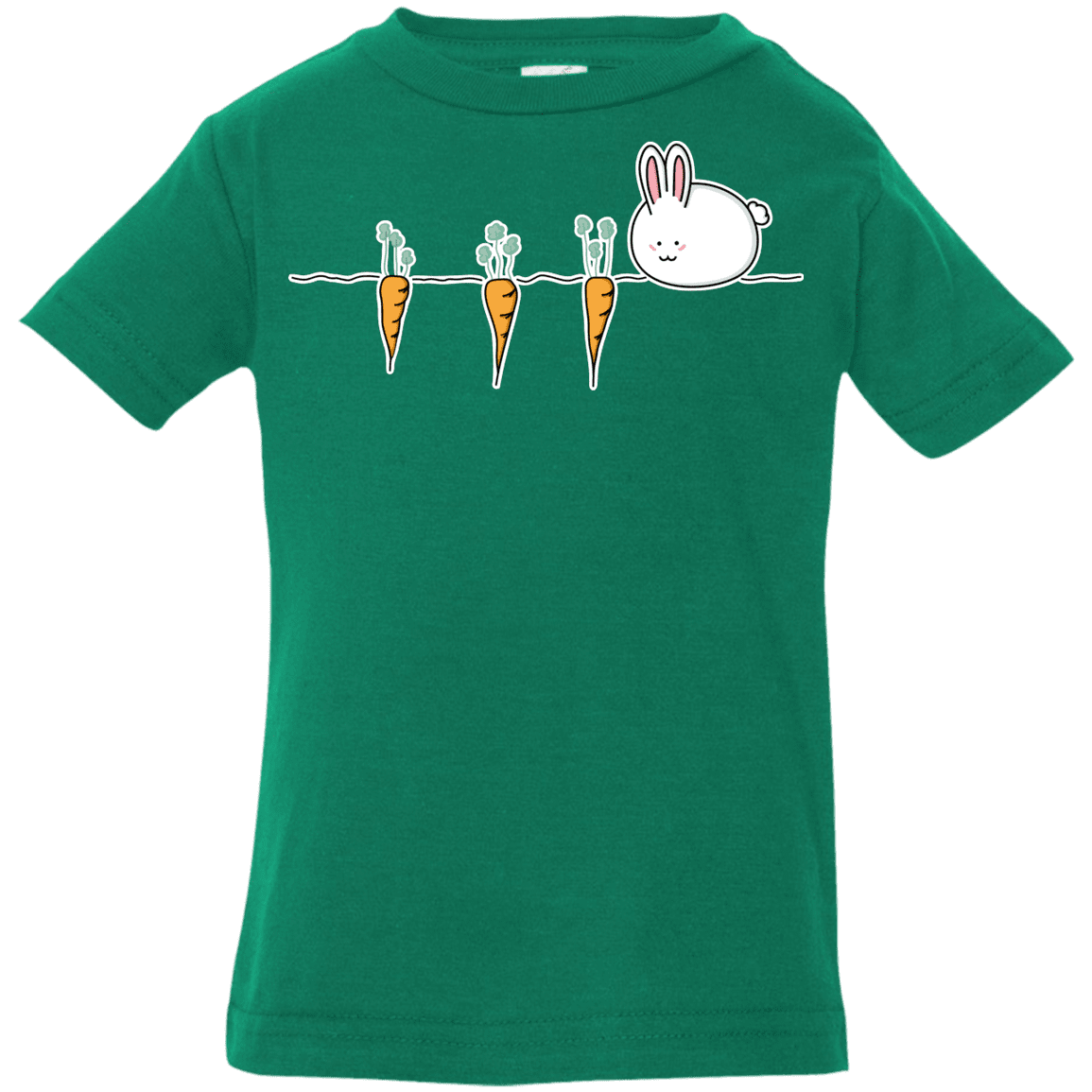 T-Shirts Kelly / 6 Months Kawaii Rabbit and Carrots Infant Premium T-Shirt