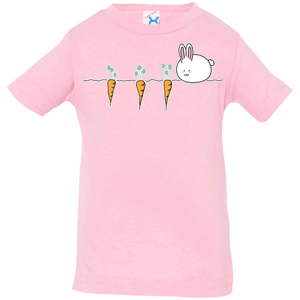 T-Shirts Pink / 6 Months Kawaii Rabbit and Carrots Infant Premium T-Shirt