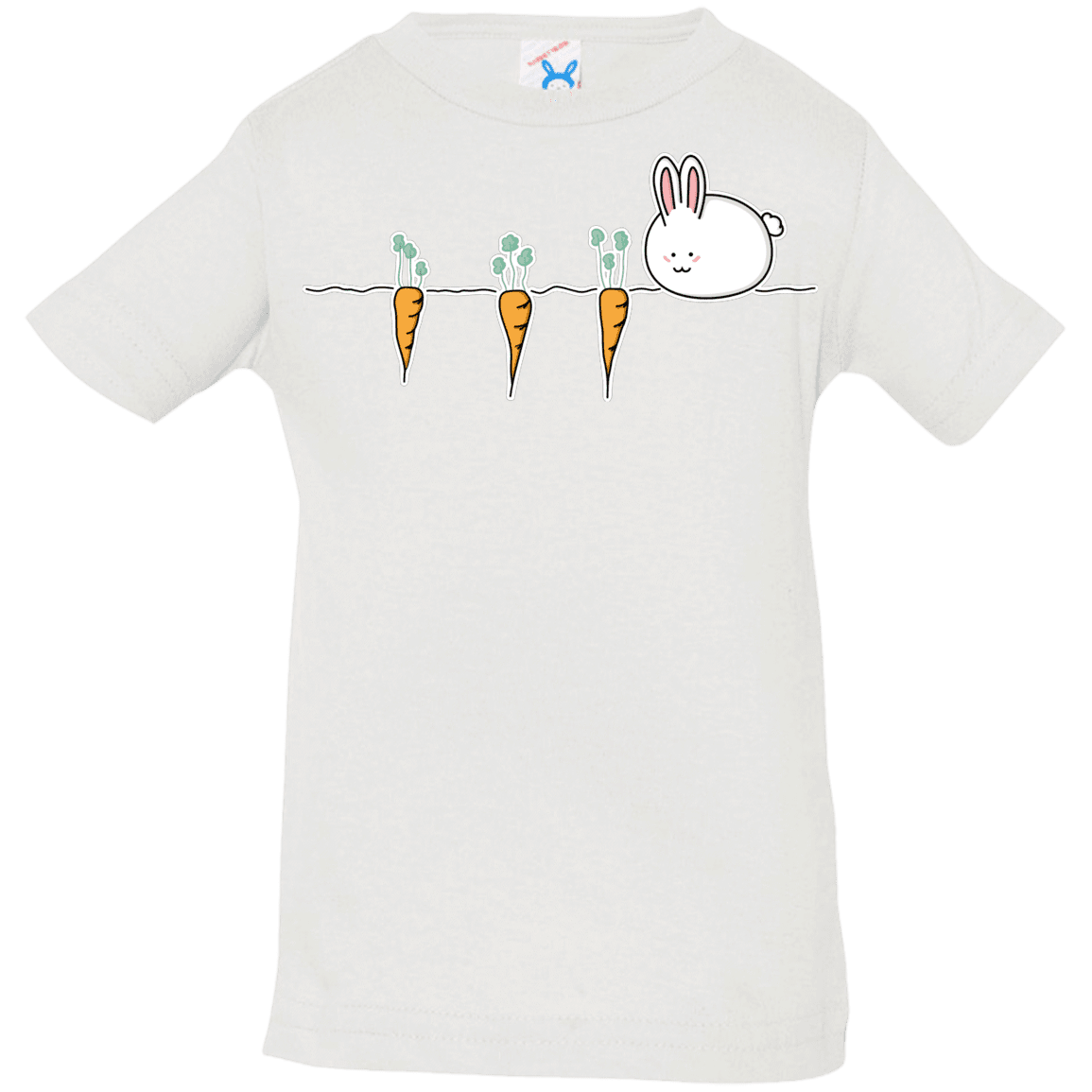 T-Shirts White / 6 Months Kawaii Rabbit and Carrots Infant Premium T-Shirt