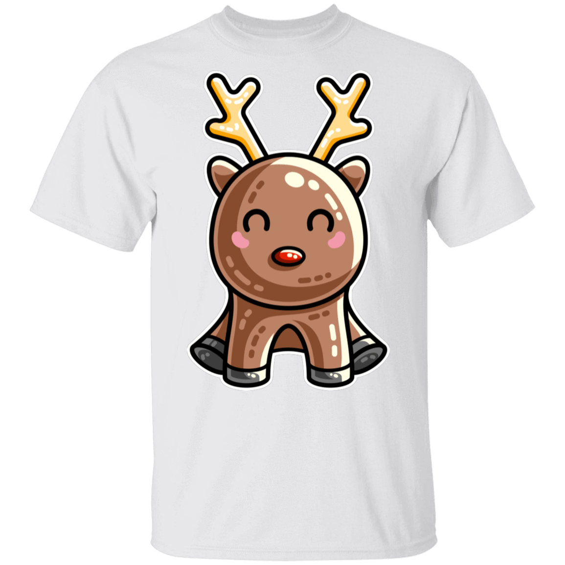 T-Shirts White / S Kawaii Reindeer T-Shirt