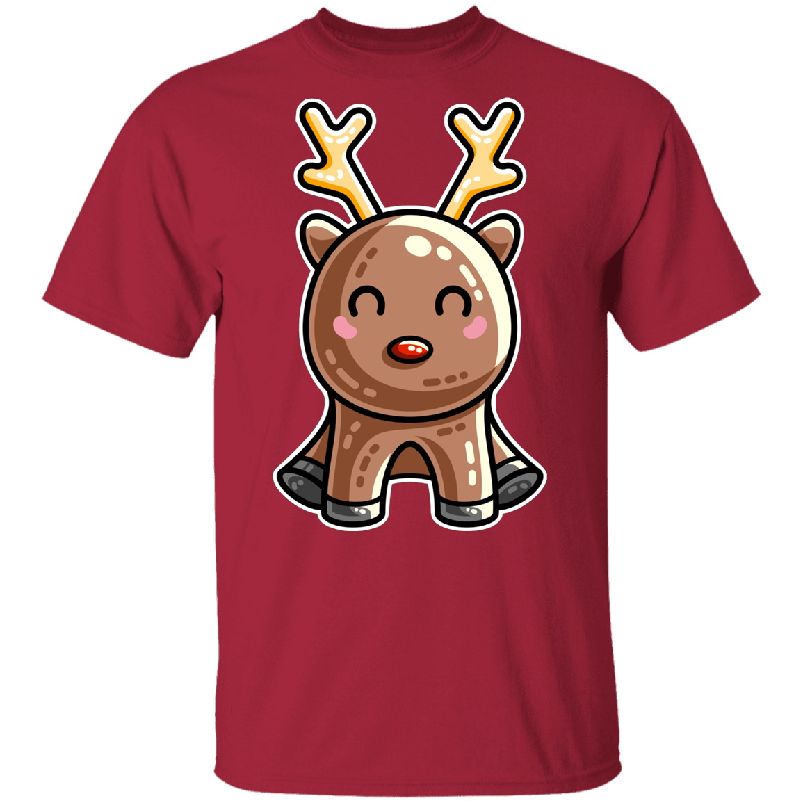 T-Shirts Cardinal / YXS Kawaii Reindeer Youth T-Shirt