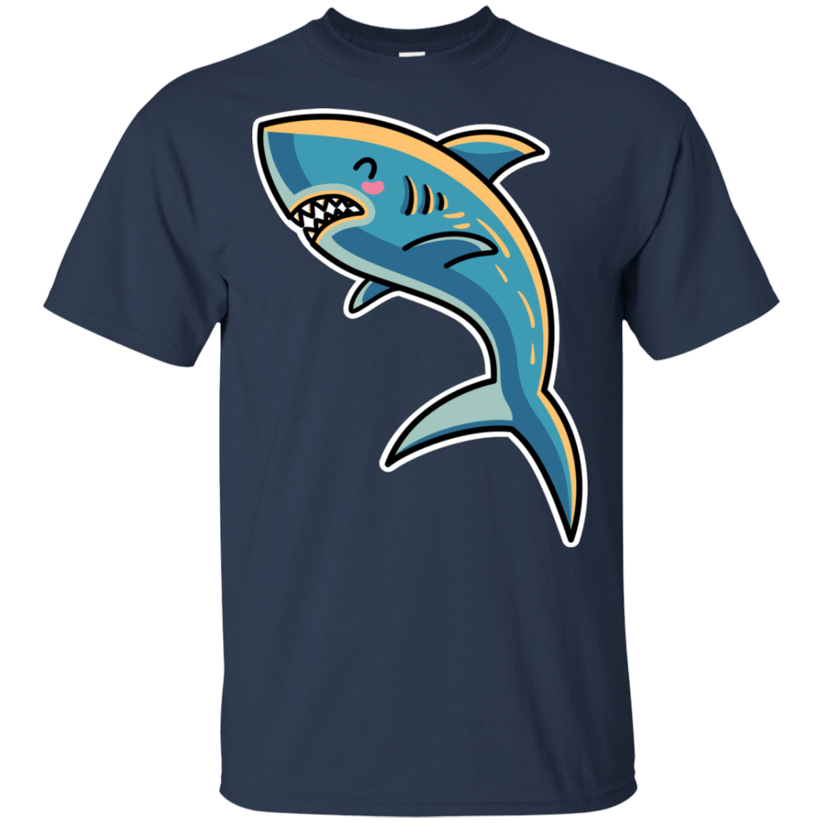 T-Shirts Navy / S Kawaii Shark T-Shirt