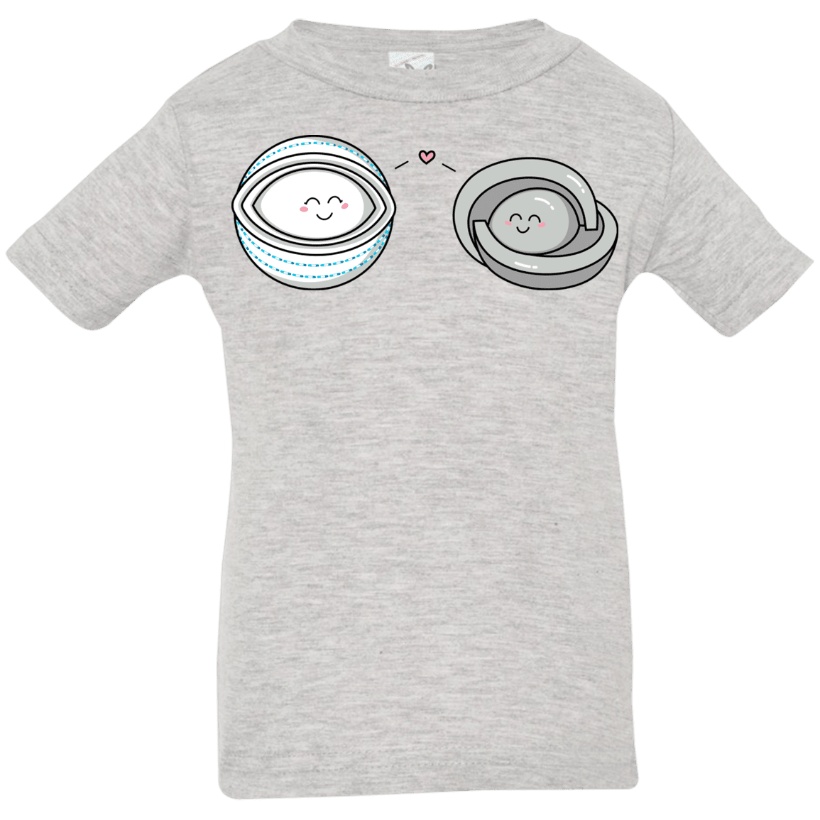 T-Shirts Heather Grey / 6 Months Kawaii Timeless Mothership and Lifeboat Infant Premium T-Shirt