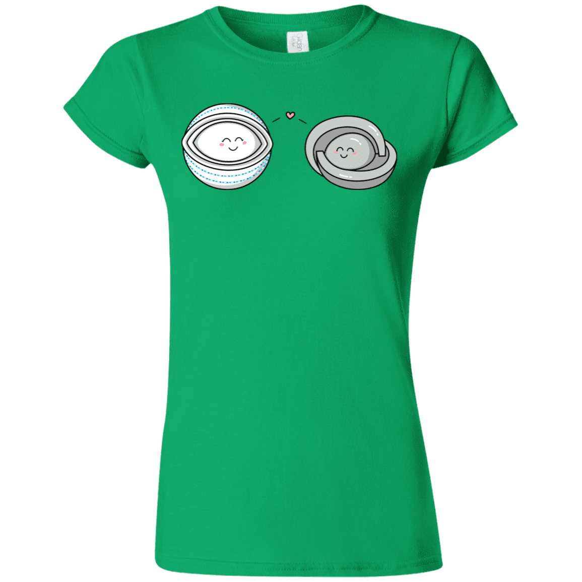 T-Shirts Irish Green / S Kawaii Timeless Mothership and Lifeboat Junior Slimmer-Fit T-Shirt