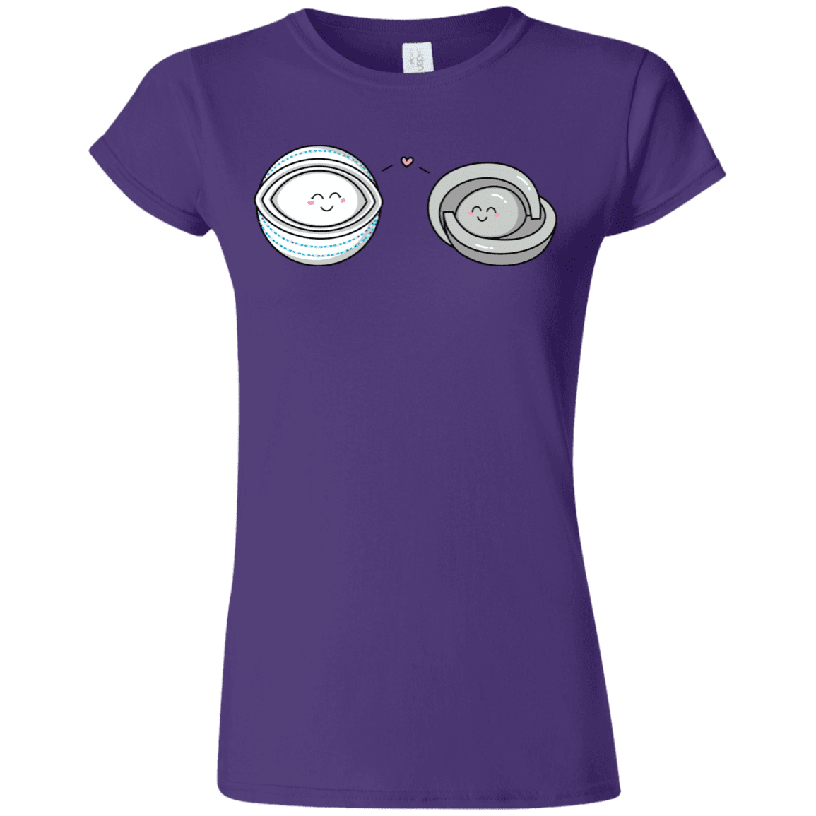 T-Shirts Purple / S Kawaii Timeless Mothership and Lifeboat Junior Slimmer-Fit T-Shirt