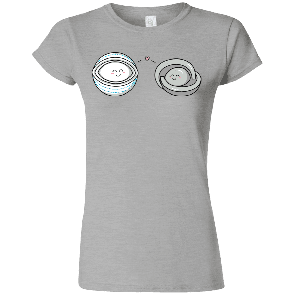 T-Shirts Sport Grey / S Kawaii Timeless Mothership and Lifeboat Junior Slimmer-Fit T-Shirt
