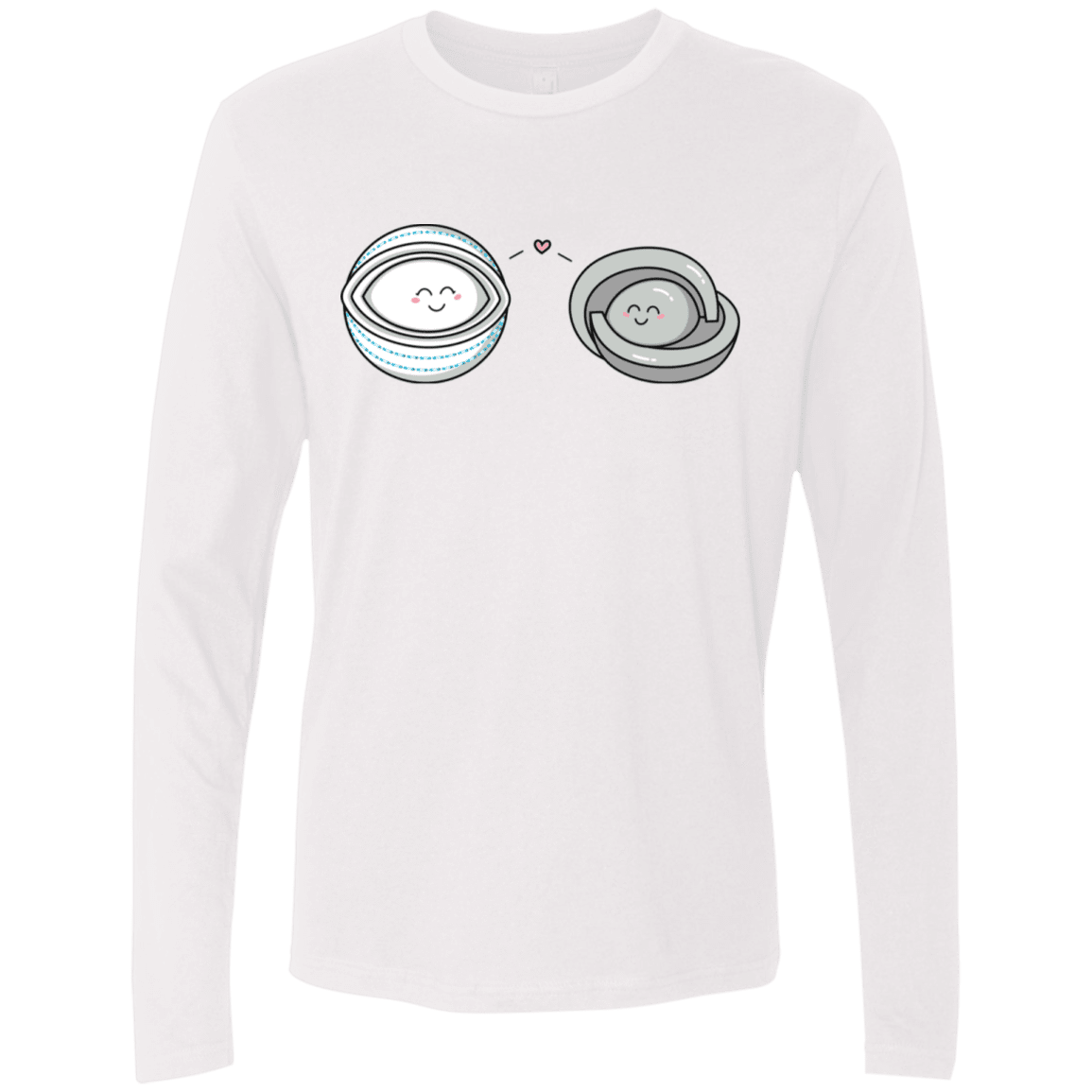 T-Shirts White / S Kawaii Timeless Mothership and Lifeboat Men's Premium Long Sleeve