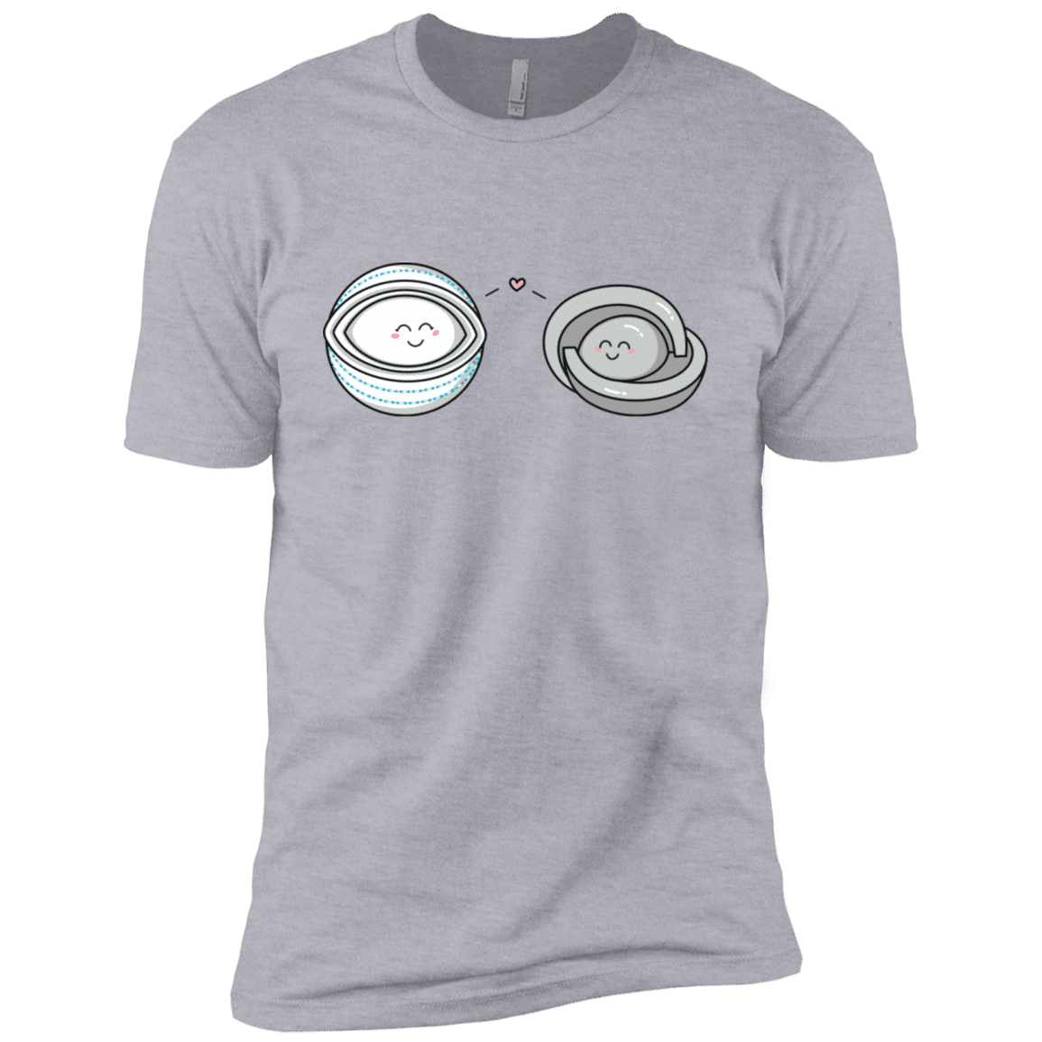 T-Shirts Heather Grey / X-Small Kawaii Timeless Mothership and Lifeboat Men's Premium T-Shirt