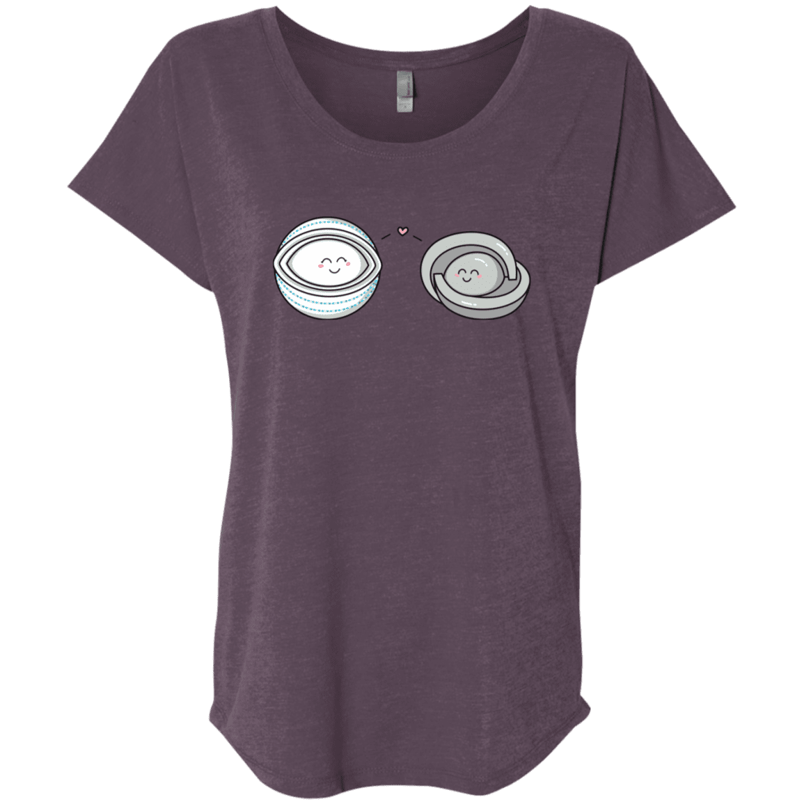 T-Shirts Vintage Purple / X-Small Kawaii Timeless Mothership and Lifeboat Triblend Dolman Sleeve