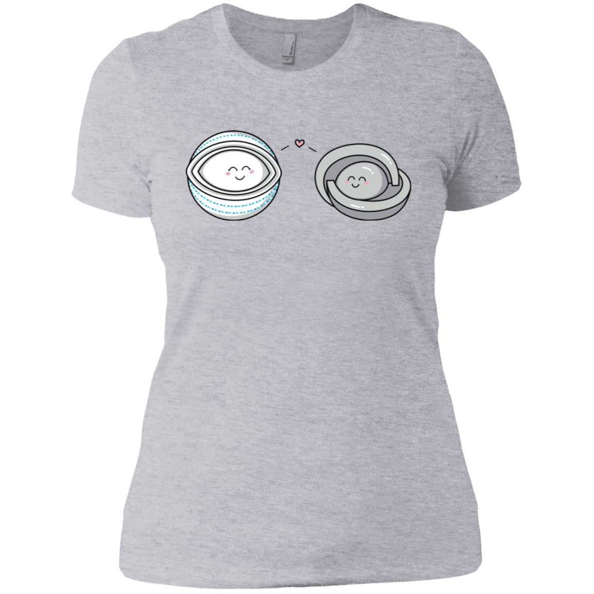 T-Shirts Heather Grey / X-Small Kawaii Timeless Mothership and Lifeboat Women's Premium T-Shirt
