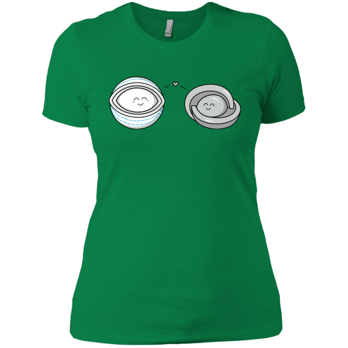T-Shirts Kelly Green / X-Small Kawaii Timeless Mothership and Lifeboat Women's Premium T-Shirt