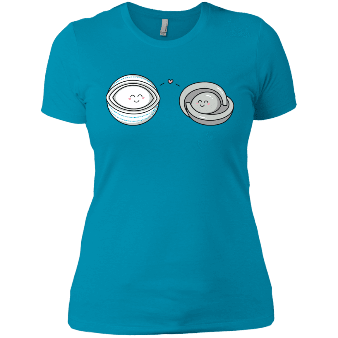 T-Shirts Turquoise / X-Small Kawaii Timeless Mothership and Lifeboat Women's Premium T-Shirt