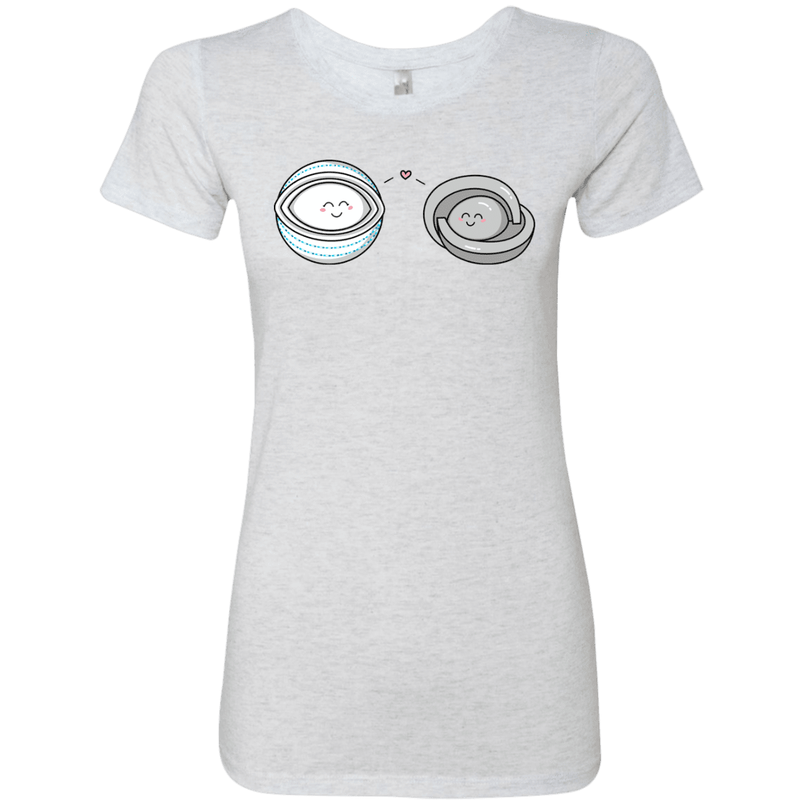 T-Shirts Heather White / S Kawaii Timeless Mothership and Lifeboat Women's Triblend T-Shirt
