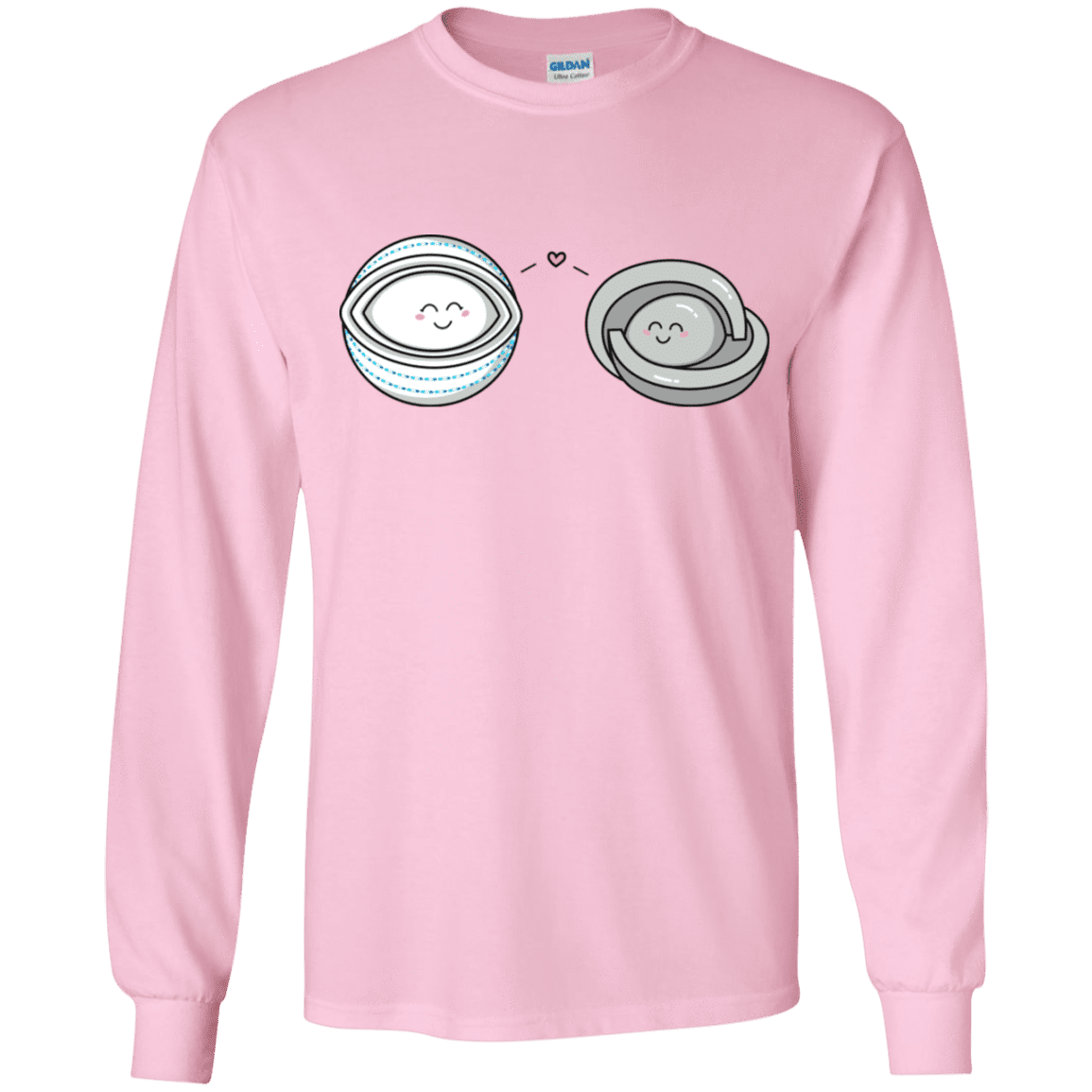 T-Shirts Light Pink / YS Kawaii Timeless Mothership and Lifeboat Youth Long Sleeve T-Shirt