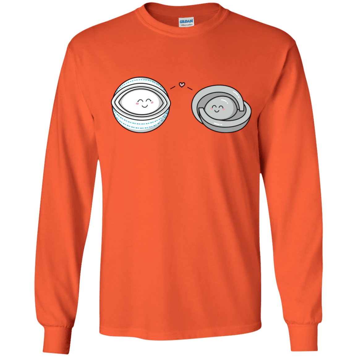 T-Shirts Orange / YS Kawaii Timeless Mothership and Lifeboat Youth Long Sleeve T-Shirt