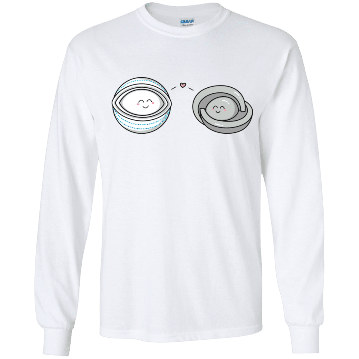 T-Shirts White / YS Kawaii Timeless Mothership and Lifeboat Youth Long Sleeve T-Shirt