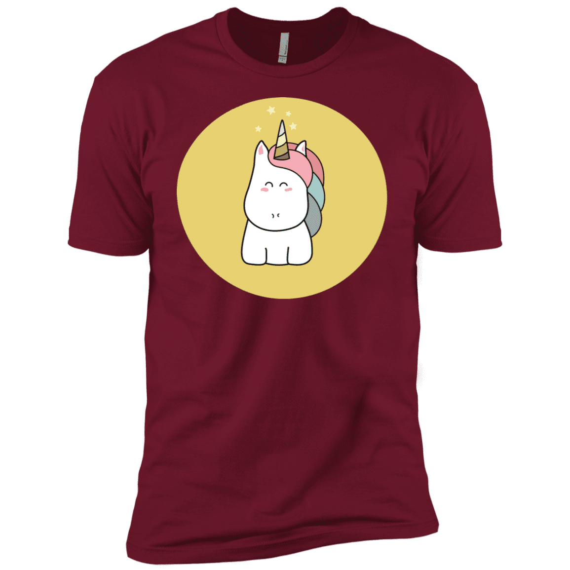 T-Shirts Cardinal / X-Small Kawaii Unicorn Men's Premium T-Shirt