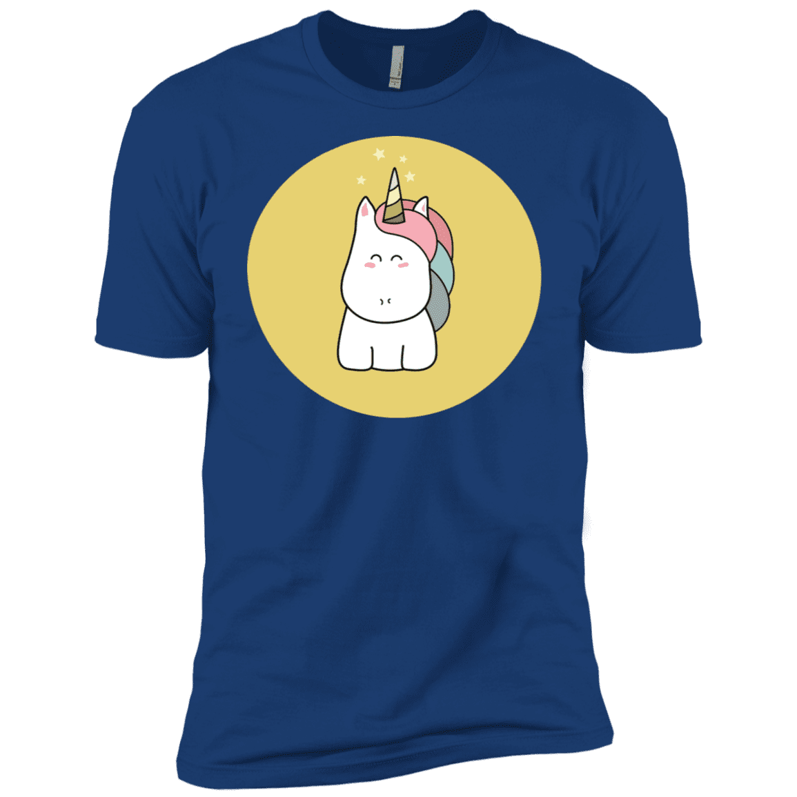 T-Shirts Royal / X-Small Kawaii Unicorn Men's Premium T-Shirt