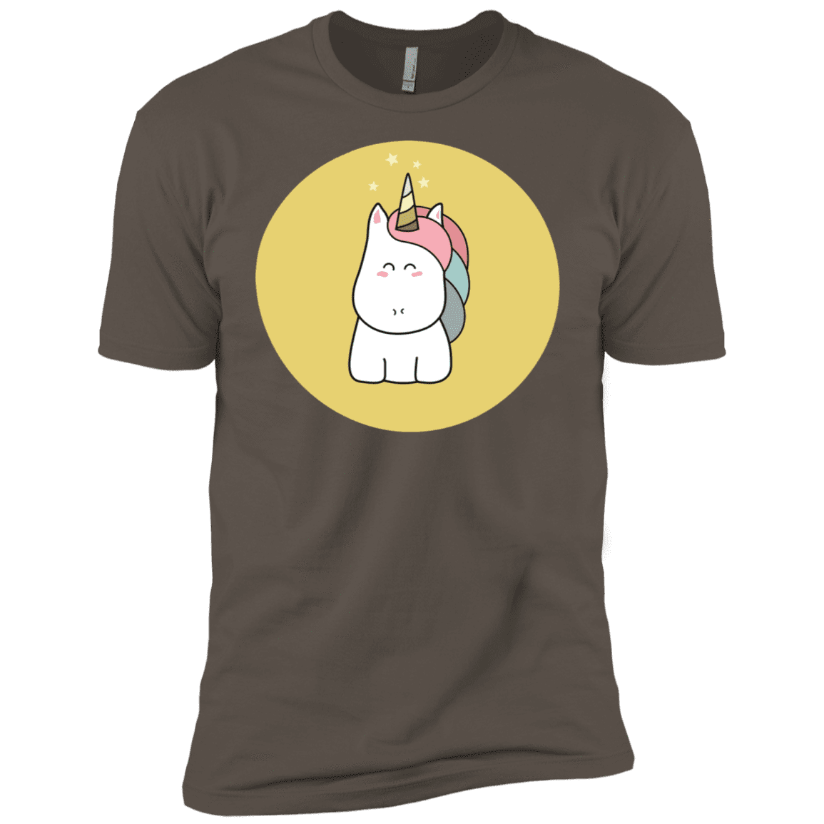 T-Shirts Warm Grey / X-Small Kawaii Unicorn Men's Premium T-Shirt