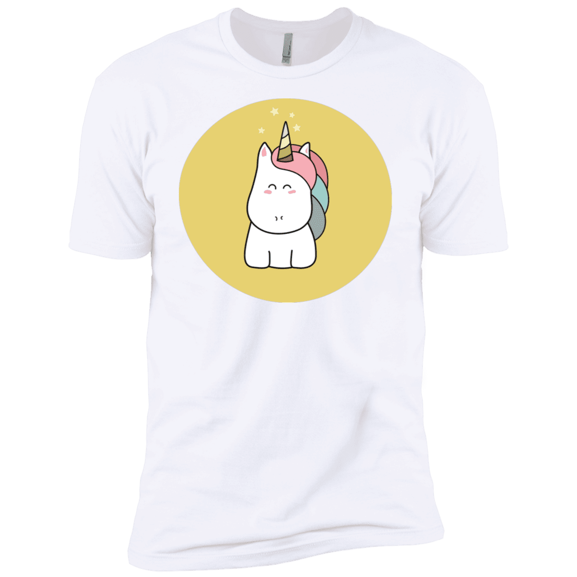 T-Shirts White / X-Small Kawaii Unicorn Men's Premium T-Shirt