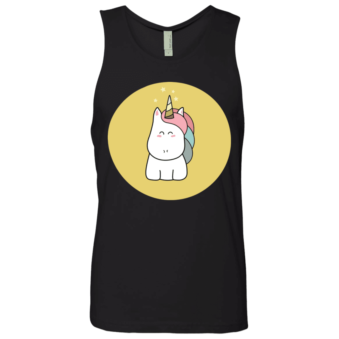 T-Shirts Black / S Kawaii Unicorn Men's Premium Tank Top