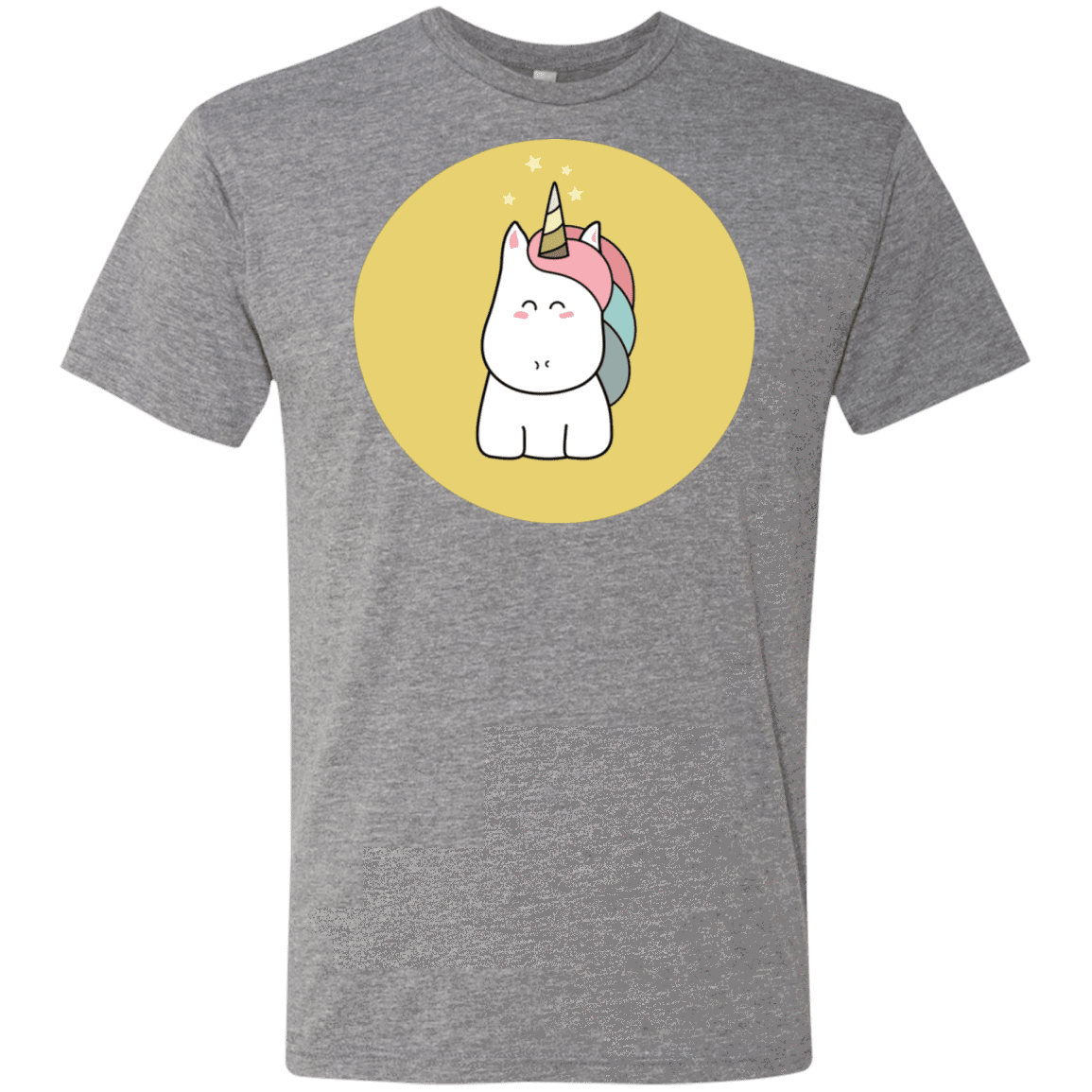 T-Shirts Premium Heather / S Kawaii Unicorn Men's Triblend T-Shirt