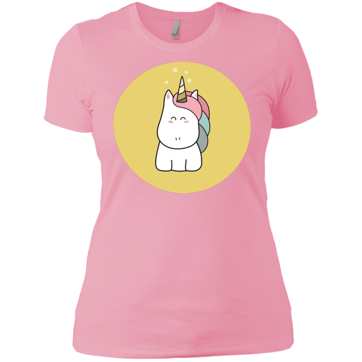 T-Shirts Light Pink / X-Small Kawaii Unicorn Women's Premium T-Shirt