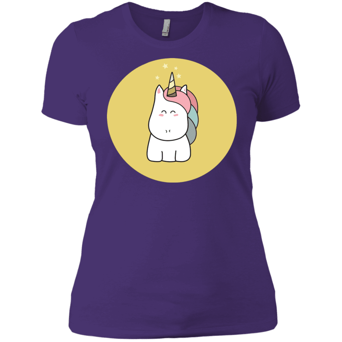 T-Shirts Purple Rush/ / X-Small Kawaii Unicorn Women's Premium T-Shirt