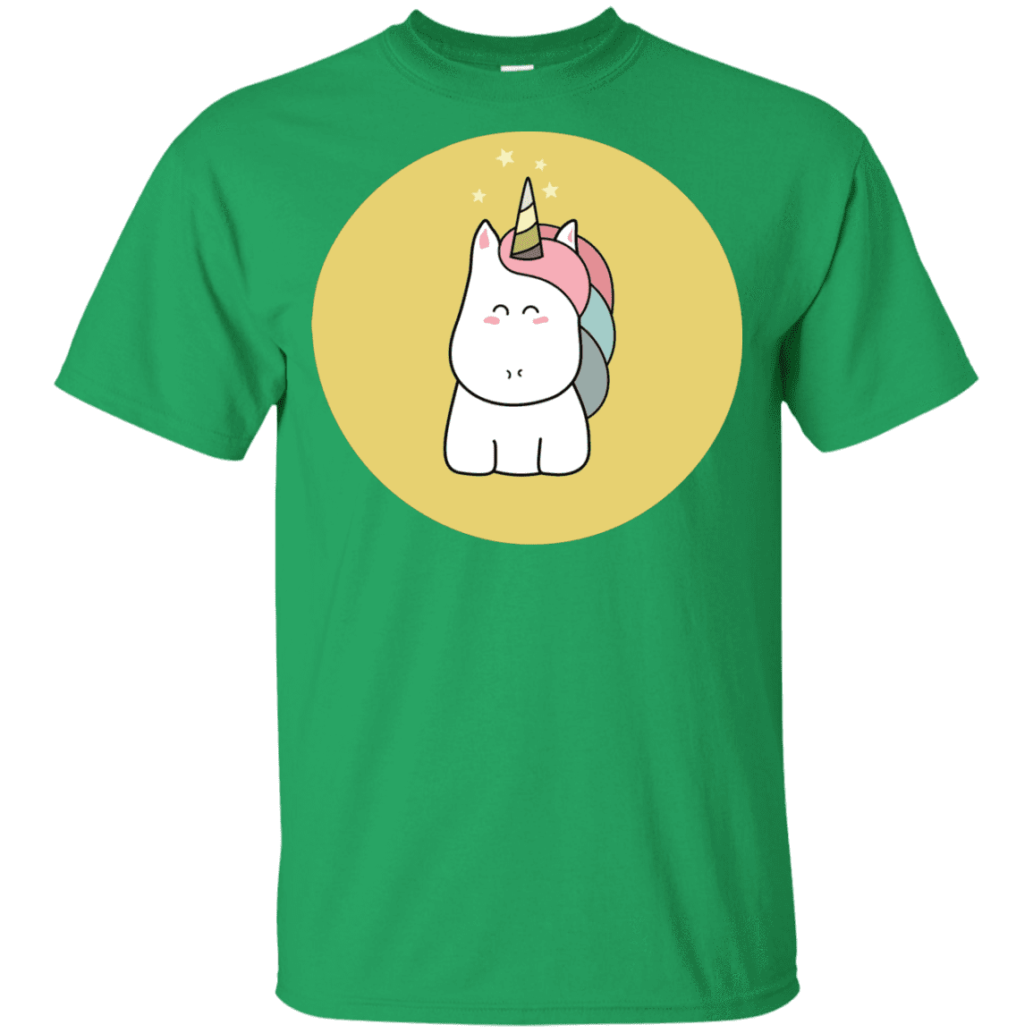 T-Shirts Irish Green / YXS Kawaii Unicorn Youth T-Shirt