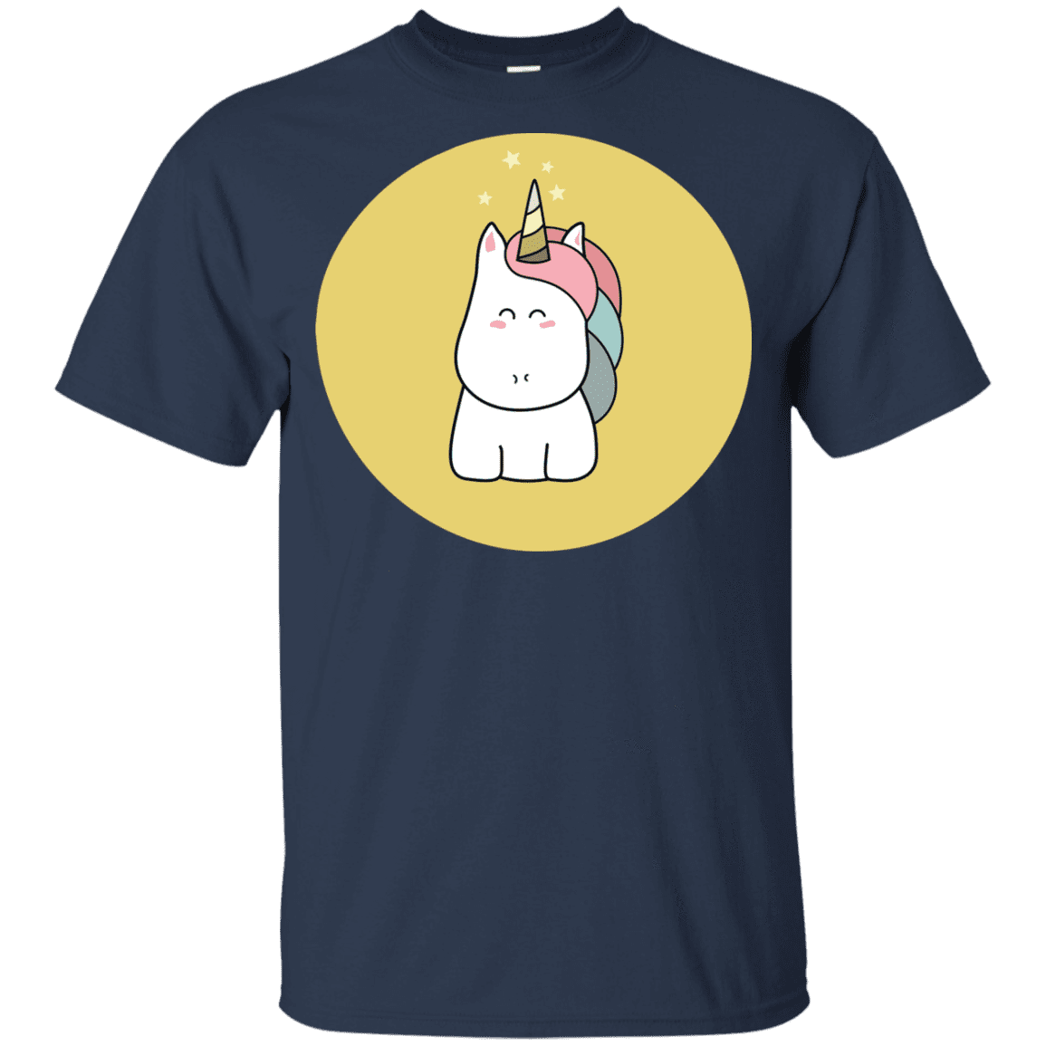 T-Shirts Navy / YXS Kawaii Unicorn Youth T-Shirt