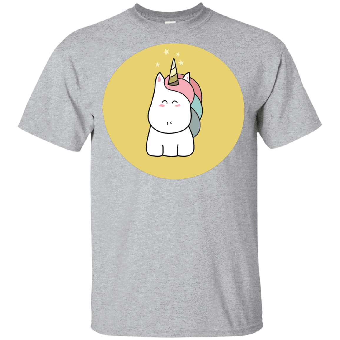 T-Shirts Sport Grey / YXS Kawaii Unicorn Youth T-Shirt
