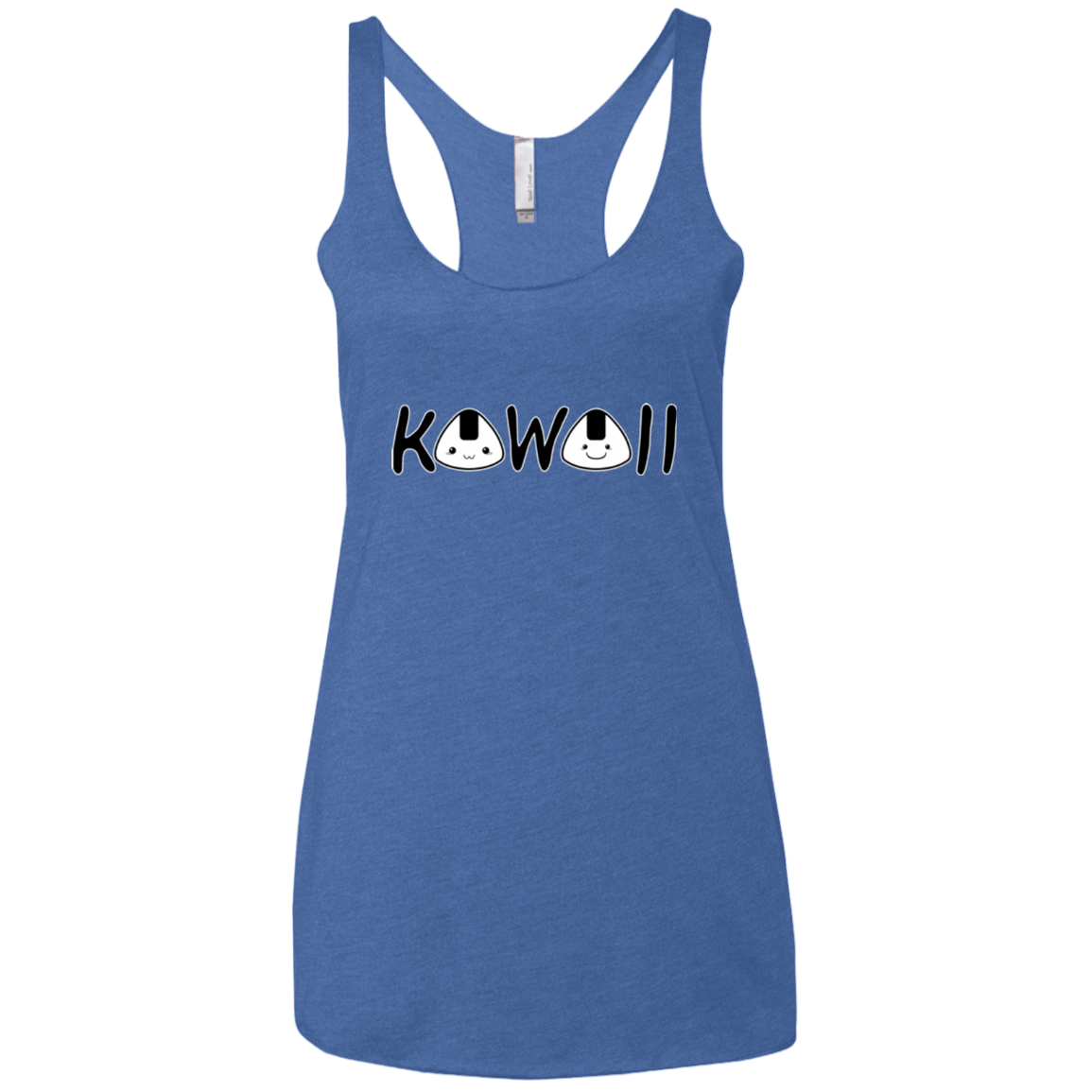 T-Shirts Vintage Royal / X-Small Kawaii Women's Triblend Racerback Tank