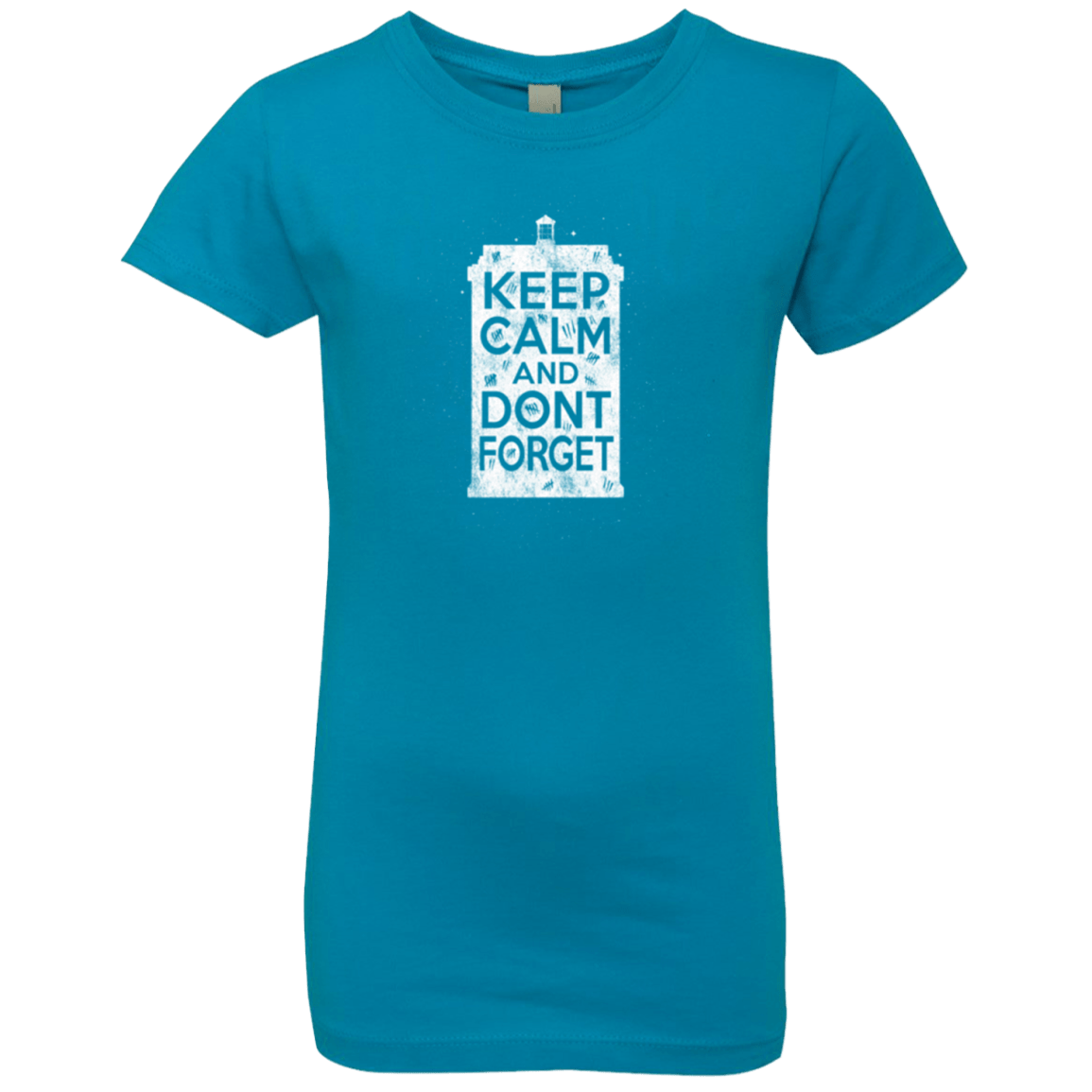 T-Shirts Turquoise / YXS KCDF Tardis Girls Premium T-Shirt