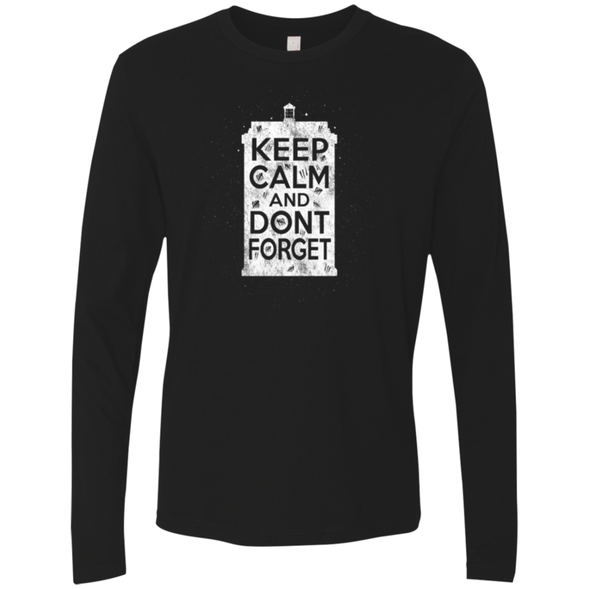 T-Shirts Black / Small KCDF Tardis Men's Premium Long Sleeve